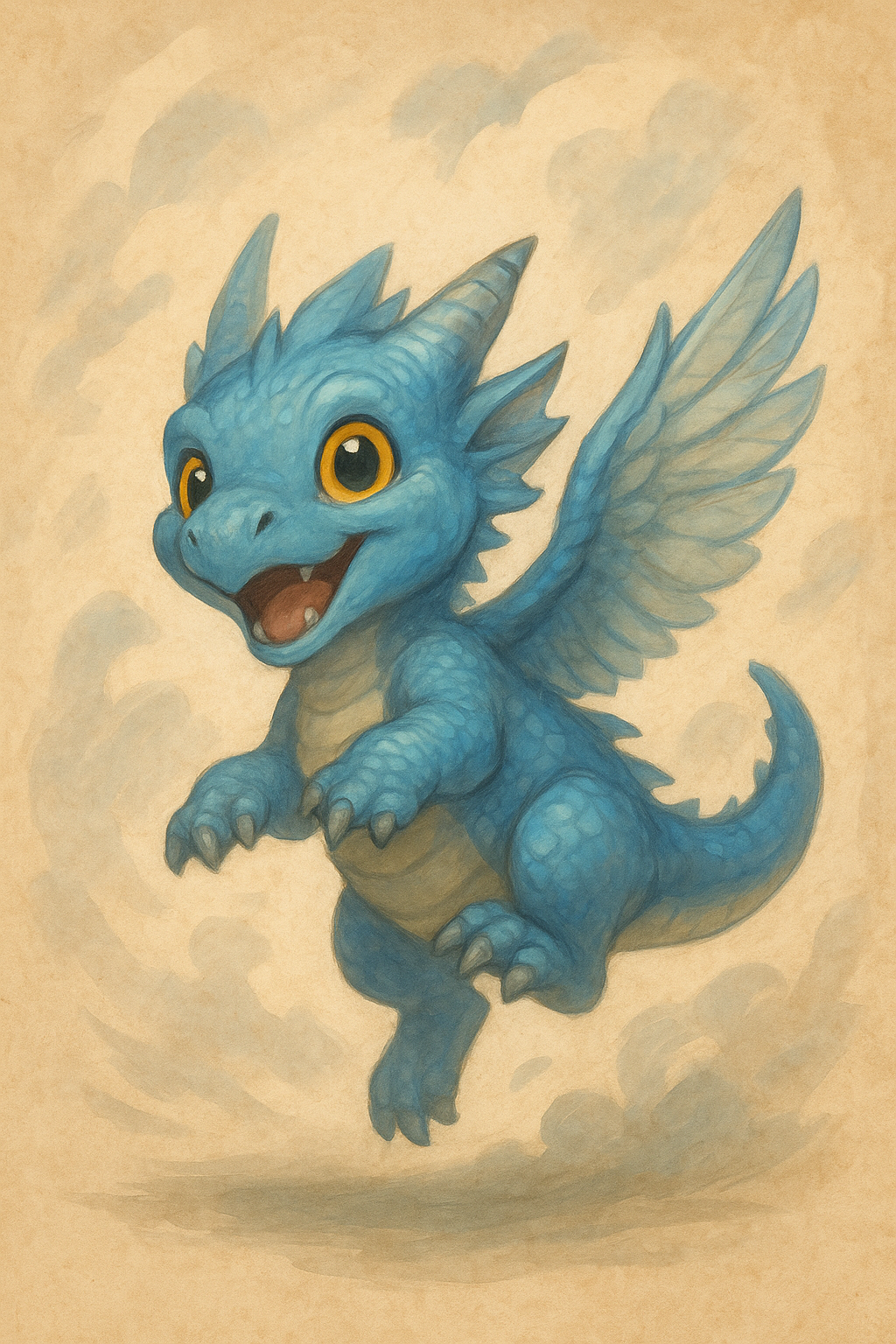 Baby Blue Sky Dragon